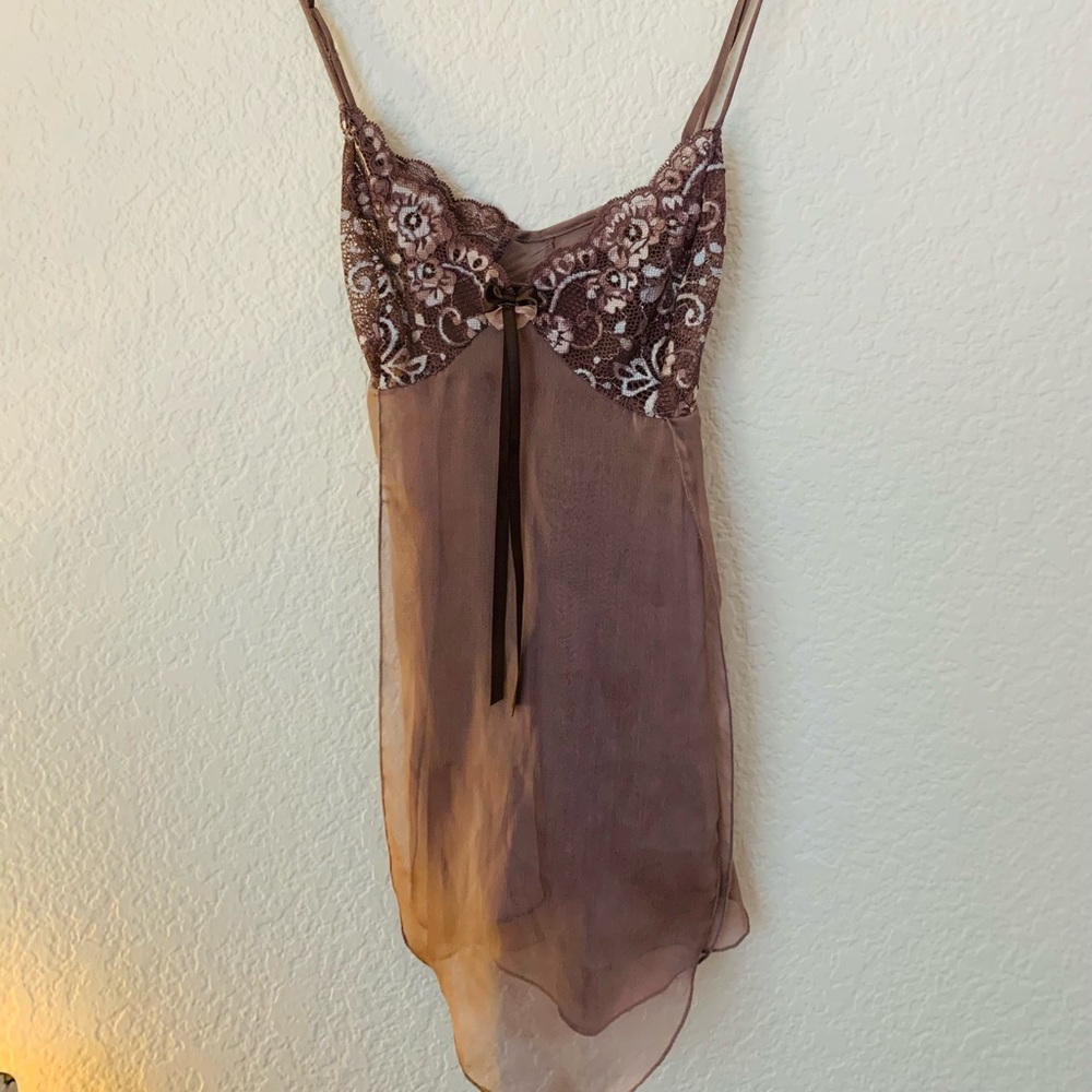 Sheer brown fairy top